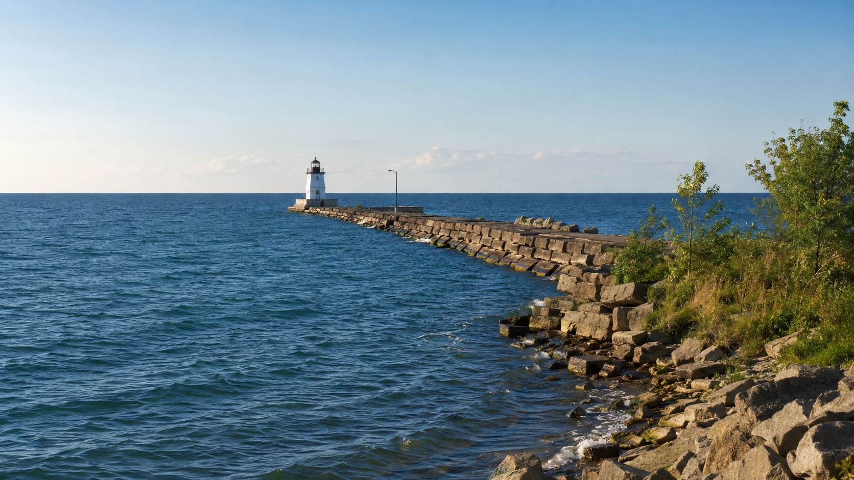 Conceptual Lake Erie shoreline